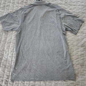 Lululemon Time To Get Dirty/Get Outside Get Sweaty Polo Shirt Men's Large Gray